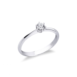Antragsring Weißgold Diamant