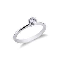 Verlobungsring 0,30 ct Antragsring Weißgold