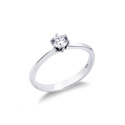 Verlobungsring 750er Weißgold 0,40 ct