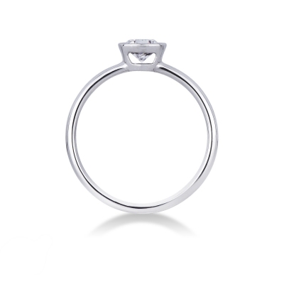 Weißgold Verlobungsring mit einem 0,50 ct Diamant
