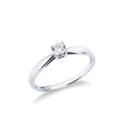Verlobungsring Weißgold Diamant 0,25 Karat