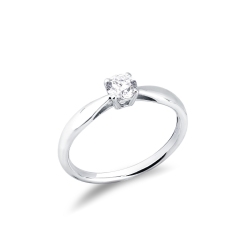 Verlobungsring Weißgold Diamant 0,40 Karat