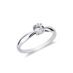 Verlobungsring Weißgold Diamant 0,50 ct