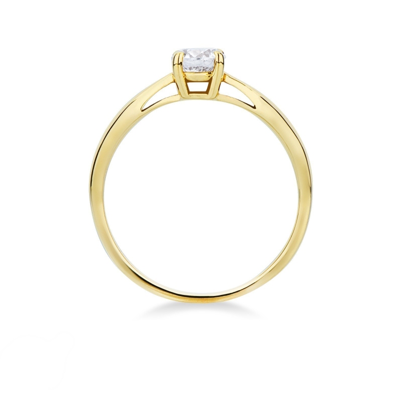 Verlobungsring Gelbgold mit Diamant 0,50 kt