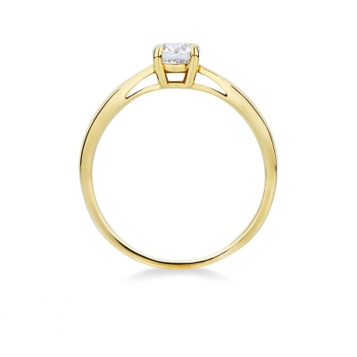 Verlobungsring Gelbgold mit Diamant 0,50 kt