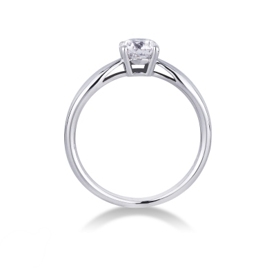 Verlobungsring Weißgold Diamant 0,70 ct