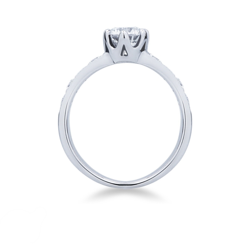 Solitärring Verlobungsring mit 0,90 ct Diamant