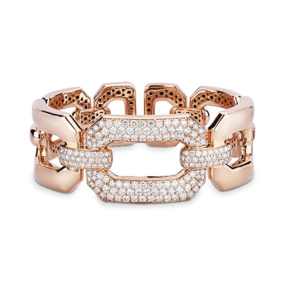 Armreif aus Roségold 18K mit Diamanten