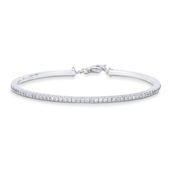 Weißgold Armreif mit Diamanten für Damen