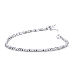 Tennis Armband Weißgold 750 mit Diamanten