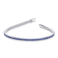 Tennis Armband Weißgold Damen Herren