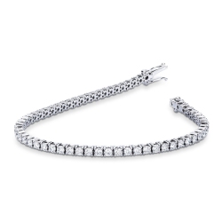 Weißgold Tennis Armband für Damen und Herren