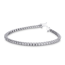 18K Weißgold Tennisarmband mit Diamanten