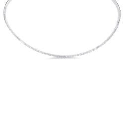Choker Kette 18k Weißgold mit Diamanten
