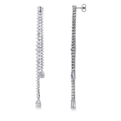 Ohrhänger mit Brillanten und Diamant Tropfen