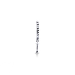 Diamant Ohrhänger Buchstabe I Weißgold 750