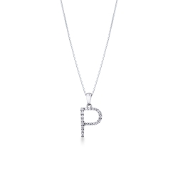 Buchstabenkette P aus Diamanten