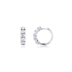 Diamant Creolen Weißgold 750