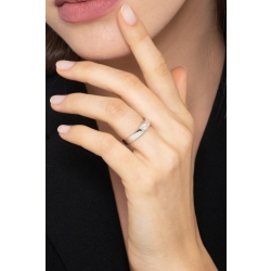 Solitär-Ring Diamant 0,3 ct Weißgold 750 2