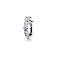 Earcuff aus Weißgold 18K mit Diamanten