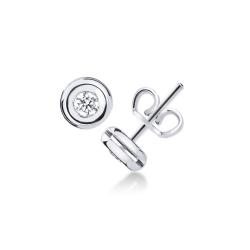 Diamantohrringe Weißgold-Ohrstecker