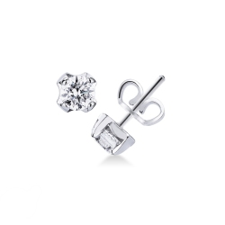 Ohrstecker Damen Weißgold mit Diamanten 1 Karat