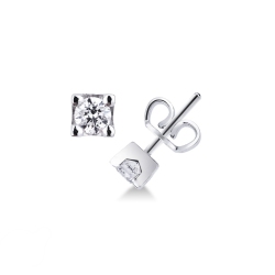 Ohrstecker Weißgold 750 Diamant