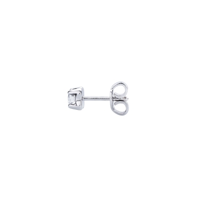 Einzelner Ohrstecker Damen mit Diamant, 0,20 ct