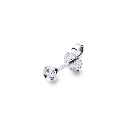 Einzelner Ohrstecker Herren mit Diamant 0,05 kt