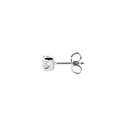 Einzelner Diamant-Ohrstecker Damen, 0,25 kt 2
