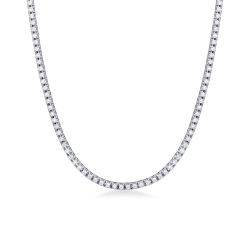 Tennis Kette aus Weißgold 750 mit Diamanten
