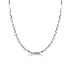 Tennis Kette Diamantkette18K Weißgold 750