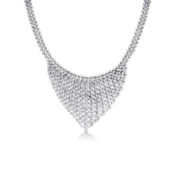Designer Kette Weißgold 18K aus Diamanten
