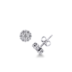 Diamant Ohrstecker Weißgold 750 1,05 ct, Illusion Collection