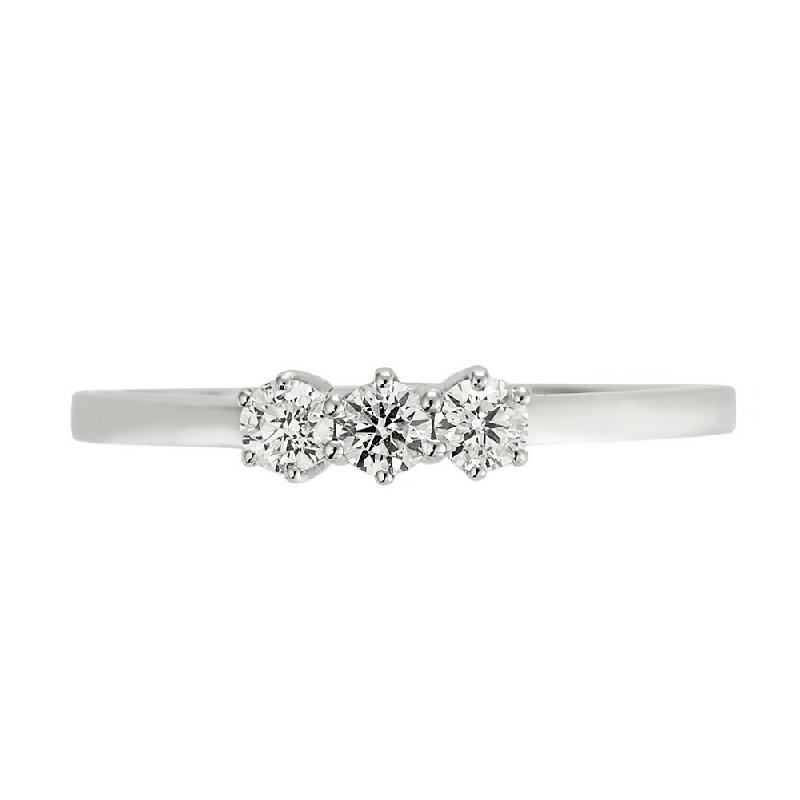 Trilogie Ring Weißgold Trilogie Ring Weißgold