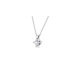 18K Weißgold Damenkette mit Diamanten 2