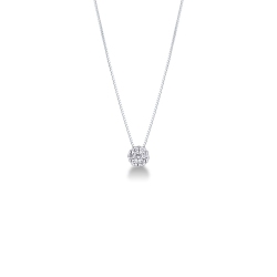 ILLUSION Weißgold Kette 750 mit Diamant
