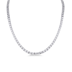 Tennis Halskette Weißgold 750 Diamanten