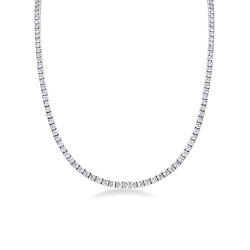 Tennis-Collier aus 18K Weißgold mit Diamanten