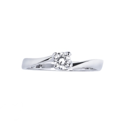 Solitärring Weißgold Diamantring 2