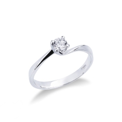Solitärring Weißgold Diamantring