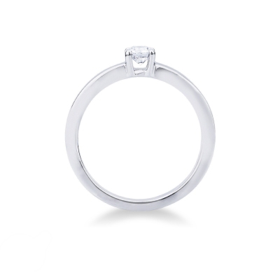 Verlobungsring Diamant 0,25 kt Weißgold