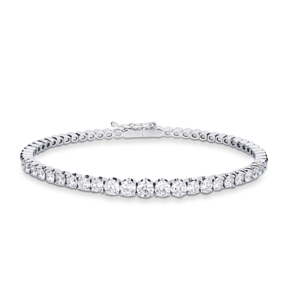 Elegantes halbstarres Armband mit Diamanten