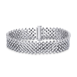 Armband aus 750er Weissgold mit Diamanten