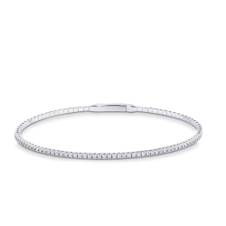 Armreif Herren Rivière Weißgold 750 mit Diamanten