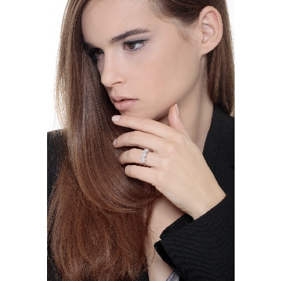 ILLUSION Trilogie Diamantring Weißgold 