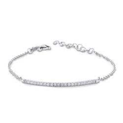 Weißgold Armband mit Diamanten