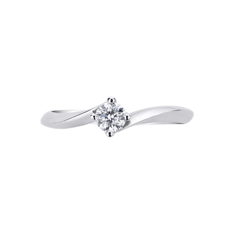 Antragsring in Weißgold mit Diamant 0,20 Karat Antragsring in Weißgold mit Diamant 0,20 Karat