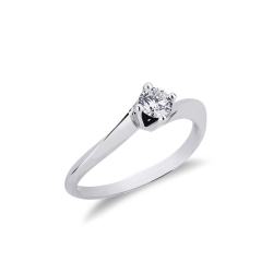 Antragsring in Weißgold mit Diamanten 0,30 Karat