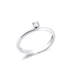 Verlobungsring Diamant Weißgold